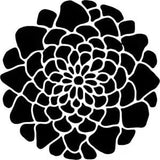 'Peony Flower' Wall Stencils / Templates (WS009573)
