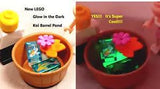New LEGO Koi FISH GLOW IN THE DARK Pond Lights Whiskey Barrel Water Lily Plant