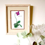 Orchid Watercolor Print|Orchid Gouache Print|Orchid Watercolor art print|Orchid art print|5x7