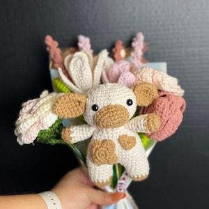 Crochet animal bouquets