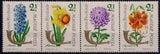 Hungary 1963 Stamp Day Flowers Tiger Lily Hyacinth Narcissus Chrysanthemum MNH