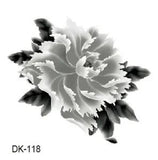temporary tattoo peony flower temporary tribal tattoo
