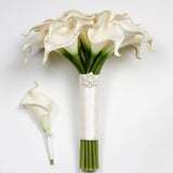 Wedding Bouquet  Ivory Calla Lilly Bouquet Bridal Accessories, Bouquets, Hand Dyed Calla Lilly Bouquet, Weddings