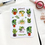 Plant Friends Sticker Sheet | Houseplants, Plant Mom / Dad
