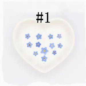 12PCS real Pressed forget me not flower, floral material for art craft FHT21