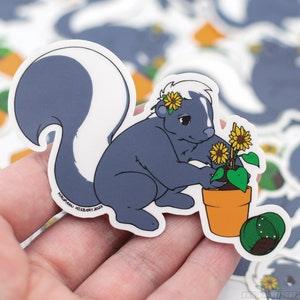 Garden Skunk Sticker | Waterproof Vinyl Sticker