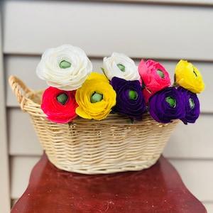Ranunculus Bouquet, colorful bouquet, multicolored flowers, holiday, gift, wedding bouquet, office decor, home decor, Bridal