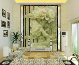 3D Peony Flower 1734NA Wallpaper Wall Mural Removable Self-adhesive Fay