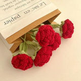 Crochet Flowers, Crochet Rose, Knitted Flower, Handmade Flower, Yarn Flower, Eternal Flower, Handmade Rose, Gift for Her, Set of 3