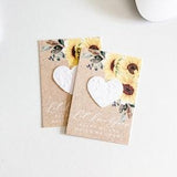 growNOTES? Let Love Grow Plantable Favor Cards, Grows Wildflowers, Seed Paper Packet, Wallet Size Guest Gift, Wedding Shower, Sunflowers
