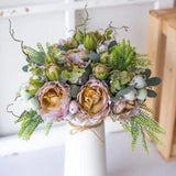 PeonyArtificial Flowers Silk Big Bouquet Home Wedding Hotel Living Room Decors