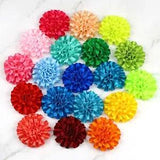 Wholesale 15/300 2" Satin Ribbon Carnation Flowers Bows Appliques Craft Supplies