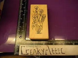 CALA LILY PLANT FLOWER RUBBER STAMP TOO MUCH FUN DARNEL CREAKYATTIC