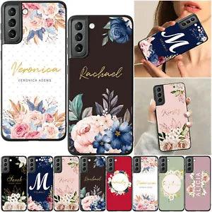 Phone Case For Samsung Galaxy A03S A14 A34 A53 S22 S23 Flower Personalised Cover