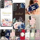 Phone Case For Samsung Galaxy A03S A14 A34 A53 S22 S23 Flower Personalised Cover