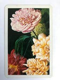 Flowers Hydrangea Daisy Carnation Painting Vintage Retro Art Swap Playing Card