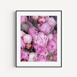 Peony Bouquet, Paris Flower Market, Floral Wall Art, Botanical Art, Flower Photography, Large Wall Decor, Pastel Pink Girly Wall Decor