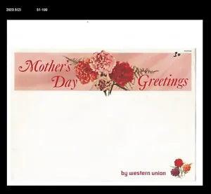 Telegram,Thematic Philately Materials,Flower,Mother's Day,Family,Love,carnation