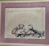 Fan and Calla Lilies Candlewicking Vintage Kit 1989 Candamar Designs NEW 16 x 12