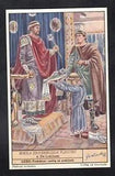 1950 Symbolic Plants Cards LILY FLOWER French Monarch