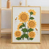 Sunflower Punch Needle Full Kit ,with 20