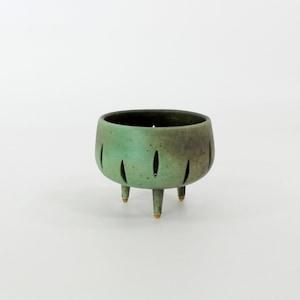Plant pot, Orchid pot, Three legged pot, Handcrafted ceramic