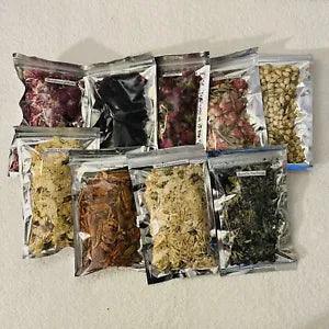 New Dried Flowers Box Set Of 9 Packages In Pink Box