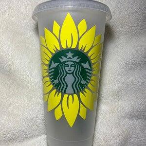 Sunflower Starbucks Cups