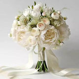 Peonies bridal bouquet, bridesmaids bouquet, groom buttonhole,  wrist corsage, wedding flowers,  wedding bouquet,  bridal flowers
