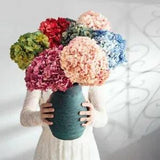 Preserved Flowers Hydrangea With Stem Natural Dried Flower Living Room Decor New
