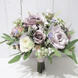 Dusty Purple Bridal Bouquet, Maid of Honour Bouquet, Pale Purple Rose Wedding Bouquet, Lavender Wedding Bouquet, Purple Roses Floral Bouquet
