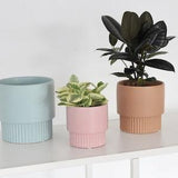 Set of 3 Danish Pastel Matte Planter Pots
