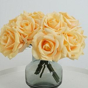 Real Touch Rose Bouquet, Artificial Flower Craft, Home Floral Decor, Realistic Bloom for Bridal, Wedding Party Arrangement Centerpiece, Gift