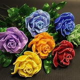 rainbow roses, beaded roses, french beaded flowers, lgbt roses, rose bouquet, beaded rose bouquet, roses, artificial roses