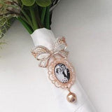 Beautiful Rose Gold Crystal and Rhinestone Pearl Brooch Wedding Bouquet Photo Memory Charm -Keepsake Momento Brooch Pin Pendant Keepsake