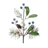 11?? Berry Pine Spray for Floral Arrangements Wreath Making Supplies for Thanksgiving and Christmas Decor