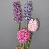 Crochet Bouquet 5x Flowers