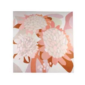 Maine & Crawford Borge 90x90cm Pastel Peony Print Canvas Wall Hanging Decor Art