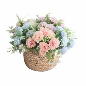 7 Heads Peony Artificial Silk flowers Bouquet For Home Party Decoration