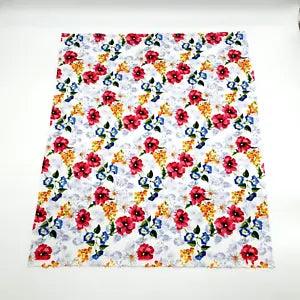 Floral Bouquet Lily Fat Quarter Fabric Square 100% Cotton 18" x 21" Minimum Cut