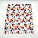 Floral Bouquet Lily Fat Quarter Fabric Square 100% Cotton 18" x 21" Minimum Cut