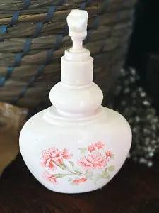 *Vintage Avon Candid Ultra Soft Body Satin Red Carnation Lotion Dispenser