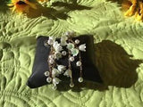 Luxury  White  Lily Of The Valley Earrings Vintage Pearl Plant Flower