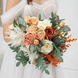 Wedding bouquet, Wedding flowers, Bridal bouquet, Orange bridal bouquet,  Bridesmaids bouquet, Rose wedding bouquet, Bridal flowers