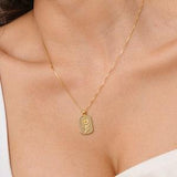 Sunflower Necklace, Gold Filled Elegant Flower Necklace, Nature Lover Necklace, Gold Pendant necklace
