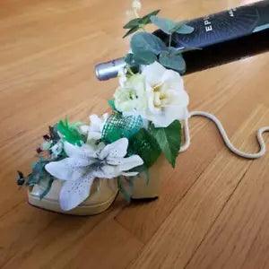 Shoe Arrangement, High Heel Shoe Centerpiece, Floral Arrangement. Unique