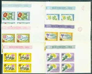 1961 Cactus,Iris,Hepatica,Poppy,Gentian,Primrose,Peony,Flower,Romania,2020B/MNH4