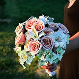 Leather bouquet, roses, customizable, made by oksana)