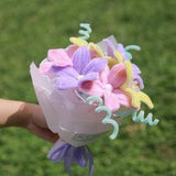 6Pcs lily Bouquet, Rainbow Lily Bunch, Chenille Stem Everlasting Flower, Pastel Lily Bouquet, Anniversary Gift, Wedding Gift for Bridesmaid