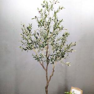 Large Artificial Olive Tree,artificial tree,silk tree,Artificial Silk Plant,artificial tree Green 84" ?¡§7 foot??